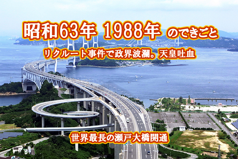 昭和63年 瀬戸大橋開通